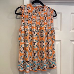 Crown & Ivy Sleeveless Smocked Top